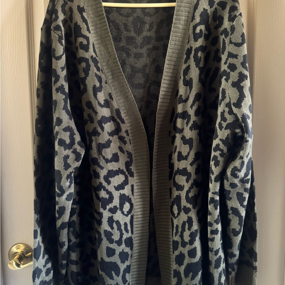 Leopard Print Women's Cardigan